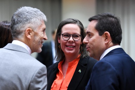 Notis Mitarachi, Maria Malmer Stenergard, Fernando Grande-Marlaska, Brussels (25/11/2022)